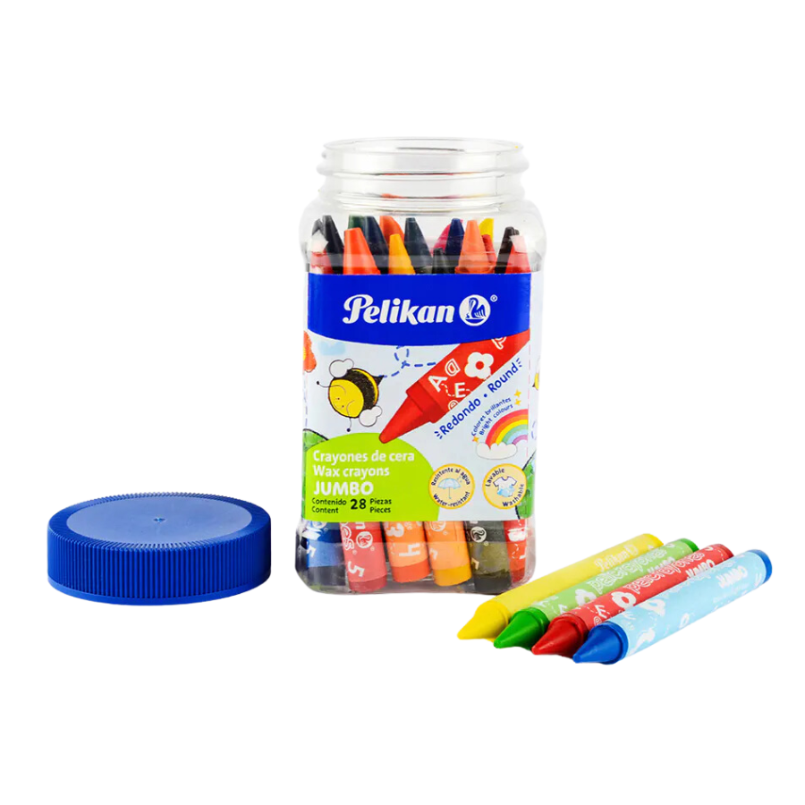 Pote de crayolas jumbo Pelikan