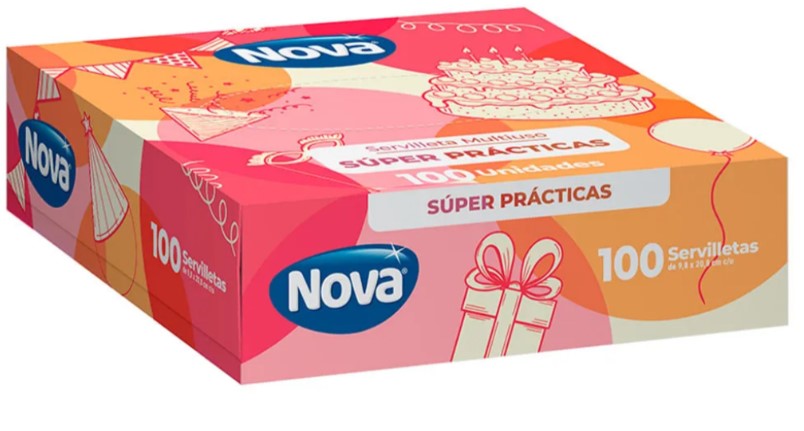 Servilleta Elite Nova ip 895 Paq. x 100 servilletas (caja x 30 Paq.)