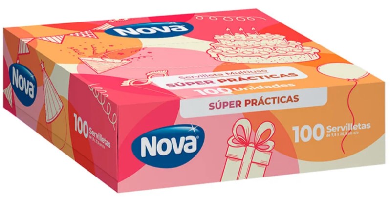 Servilleta Elite Nova ip 895 Paq. x 100 servilletas (caja x 30 Paq.)