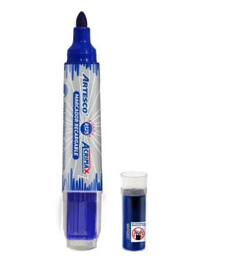 Marcador Artesco con cartucho para pizarra