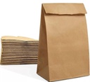 Bolsa bizcocho kraft (28x15 cm. fuelle 9 Cm.) Funda x 14 kilos