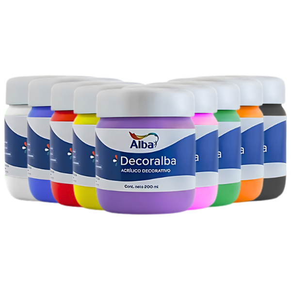 Pintura acrílica ALBA 200 ml.