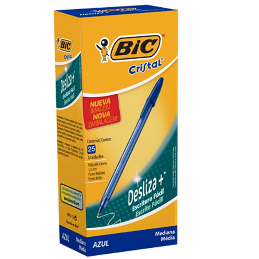 Bic Boligrafo Desliza Caja x 25 