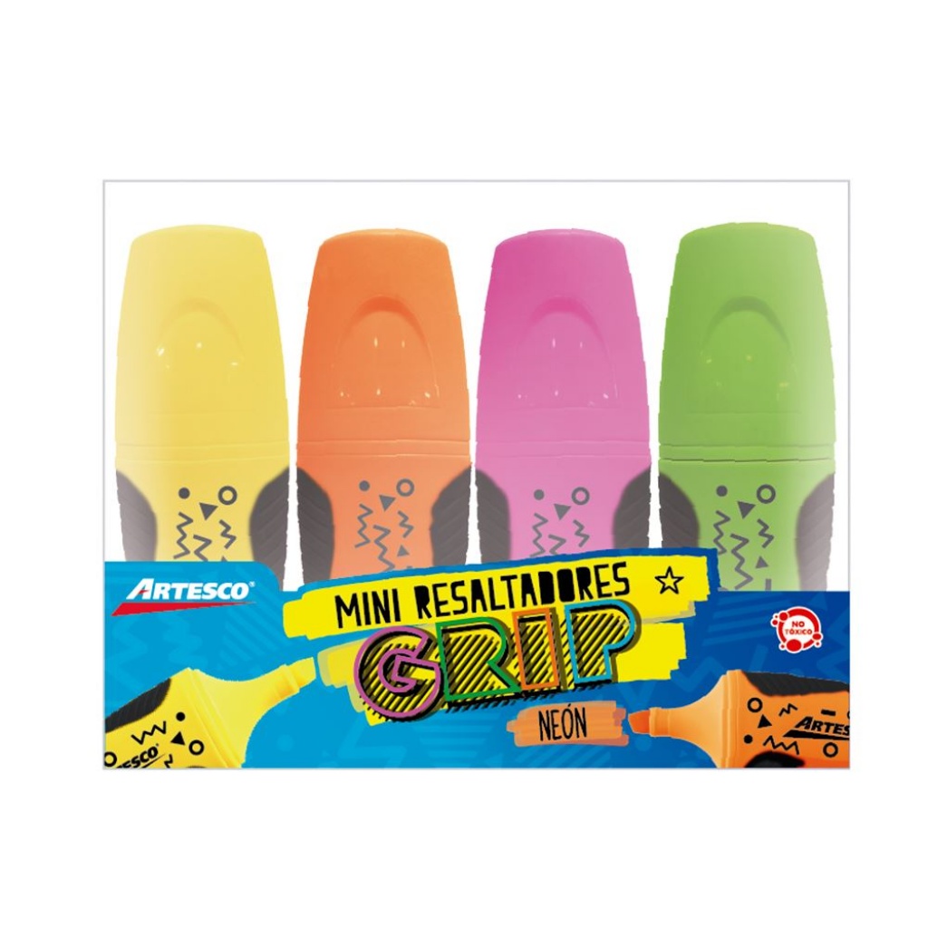 Artesco resaltadores gip set x 4