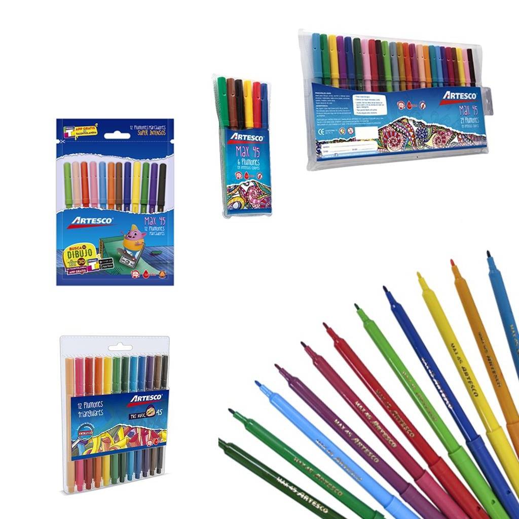 Marcadores finos Artesco