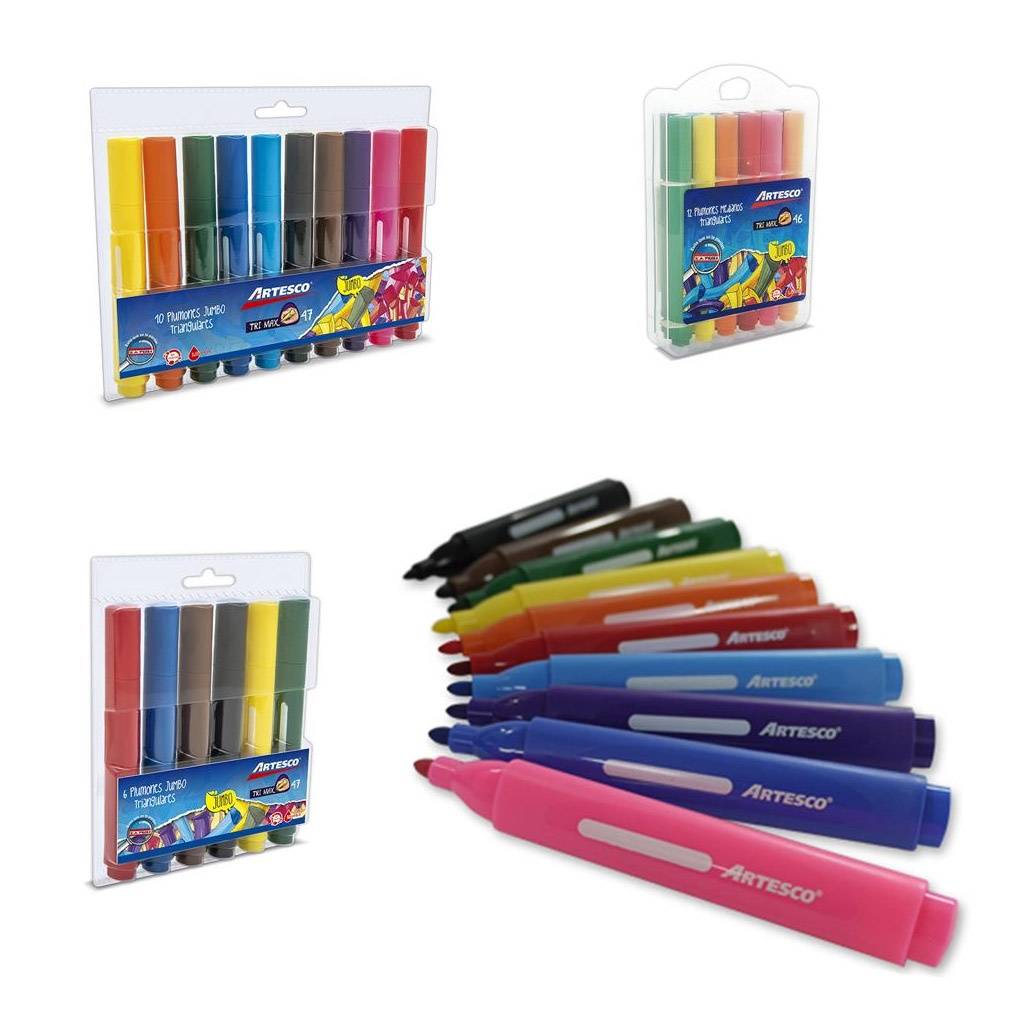 Marcadores gruesos Artesco Trimax