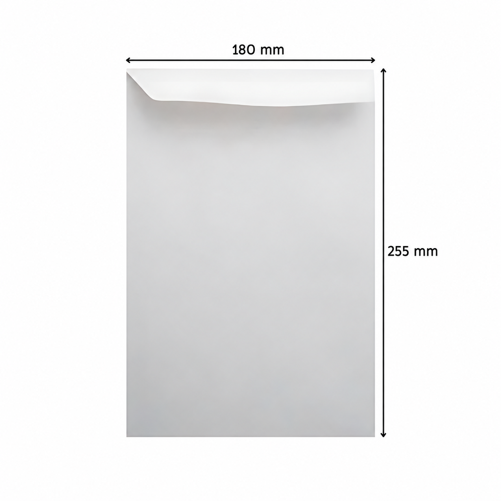Sobres bolsa blanco (18 x 25.5 cm.) Paq. x 50 sobres