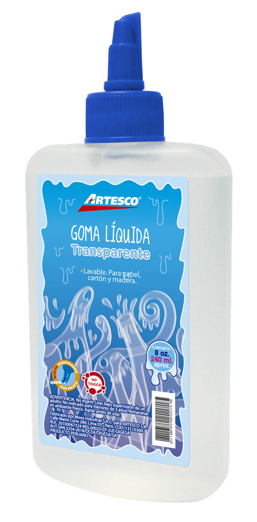 Goma líquida Artesco 240 ml.