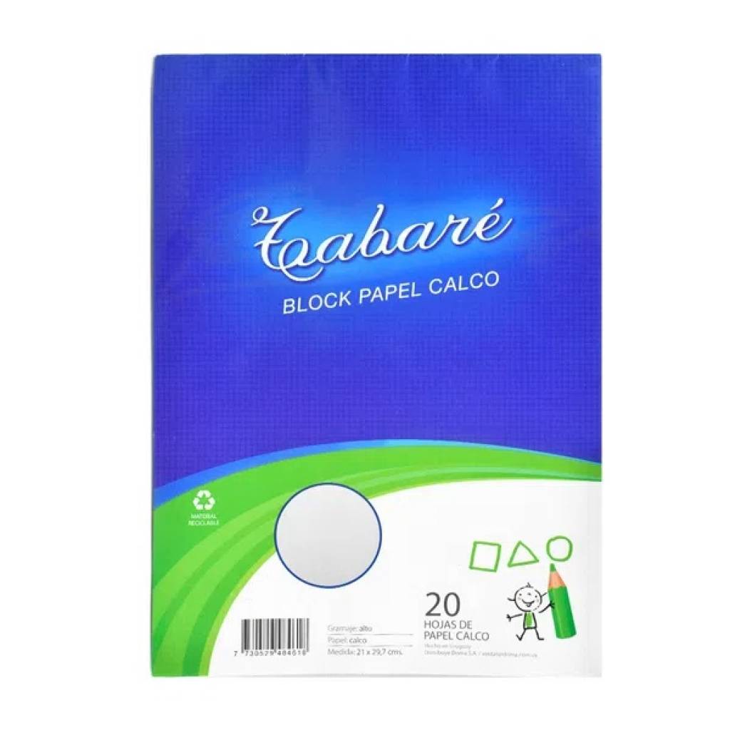 Block de calco Tabaré A4 20 hojas