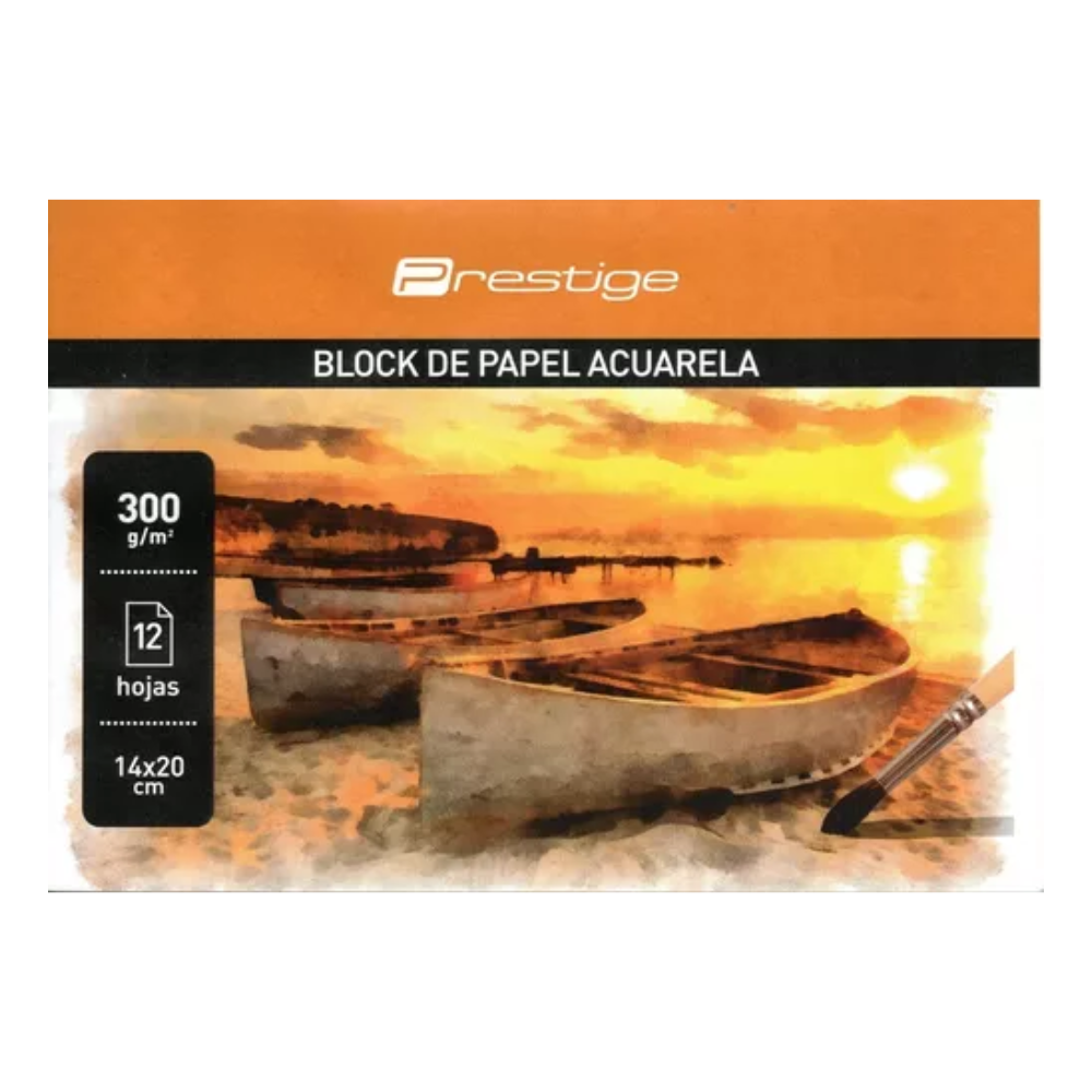 Block papel acuarela Prestige 25 x 35 cm.