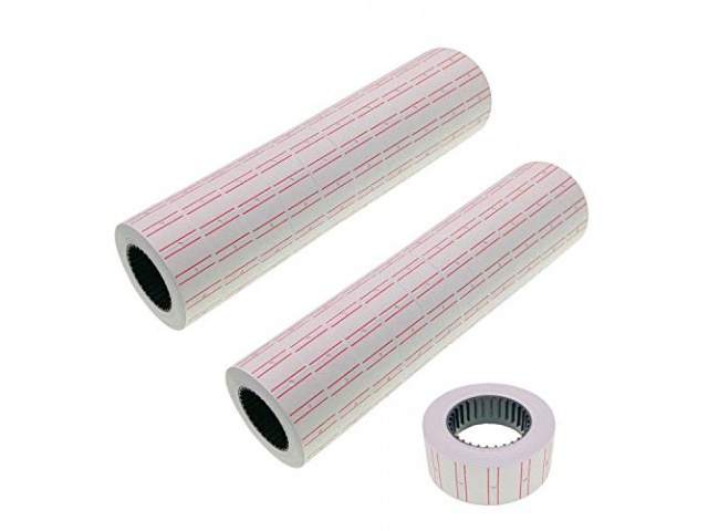 Etiquetas para Motex 5500 caja de 25 rollos x 1000 etiquetas c/u
