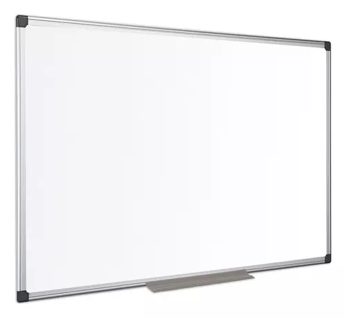 Pizarra blanca magnética de pared 90x120 Cm.