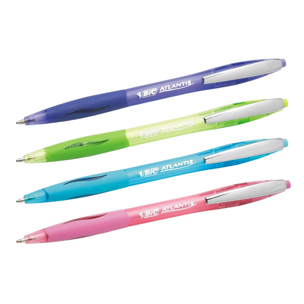 Boligrafos Bic Atlantis Fashion x 12