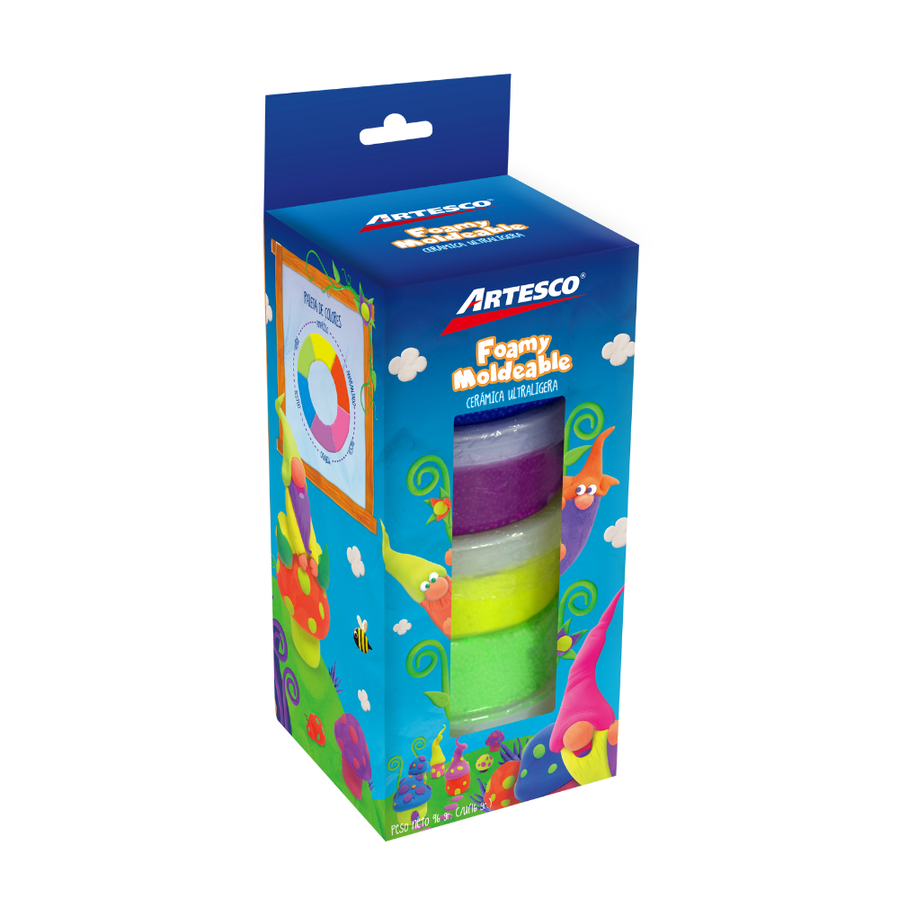 Cerámica ultra ligera artesco 16 g x 6 colores neón