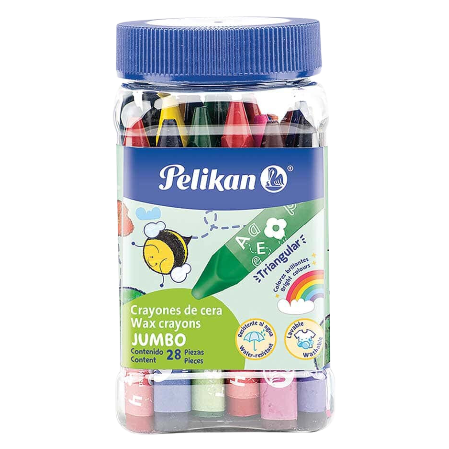 Pote de crayolas jumbo pelikan