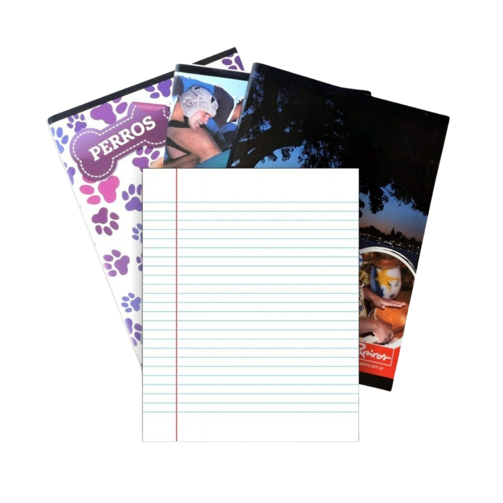 Cuaderno margen rojo Papiros Flex 648 MR 48 hojas