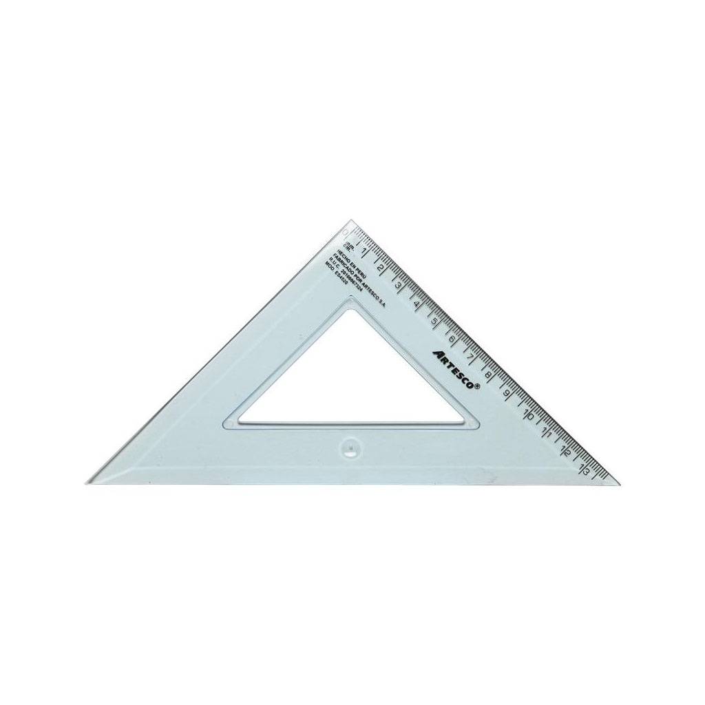 Escuadra técnica Artesco 45º 30 cm