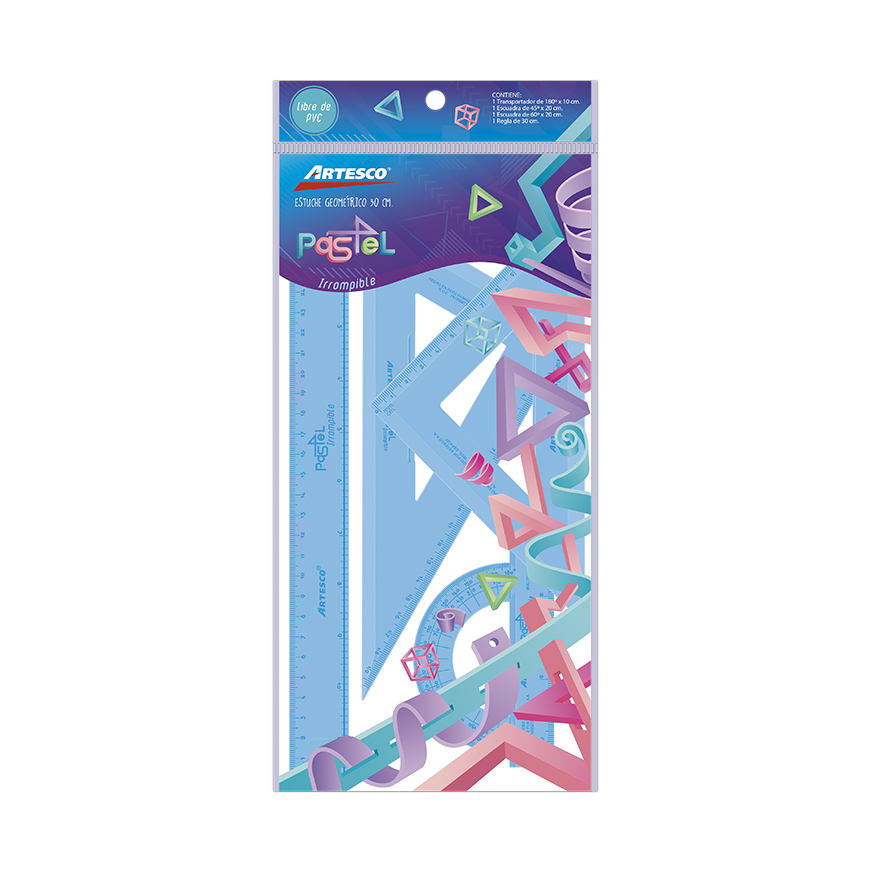 Juego de Geometría 30 cm Artesco