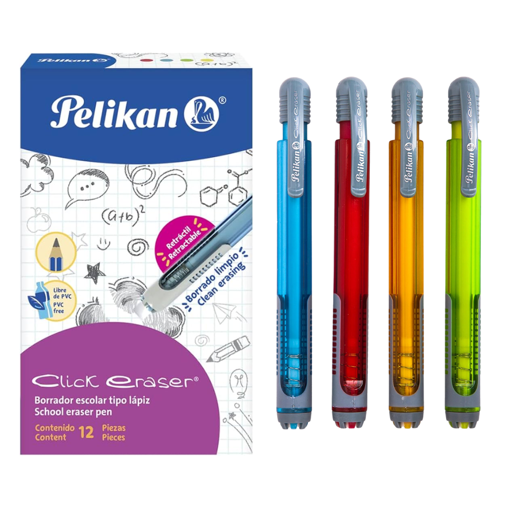 Lápiz de borrar Pelikan click escolar