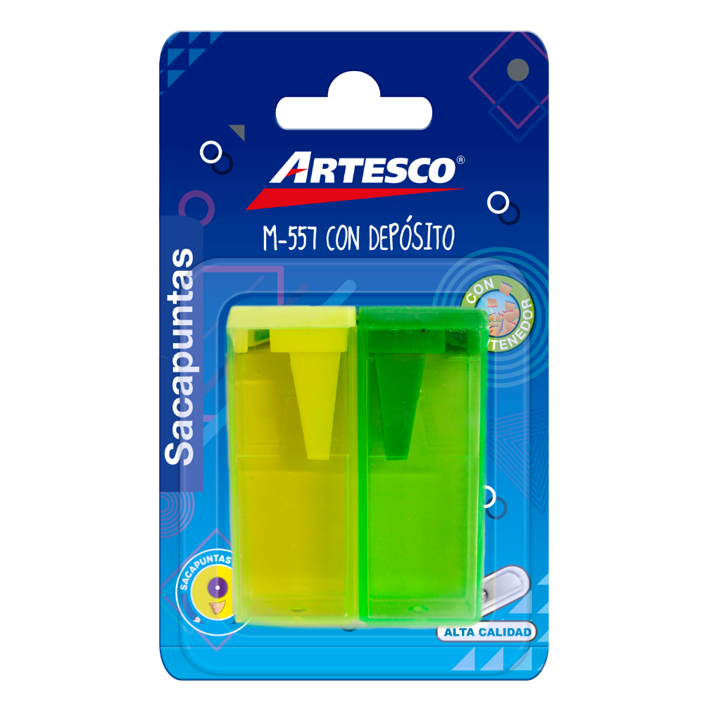 Sacapunta simple Artesco 557 blíster x 2 unidades