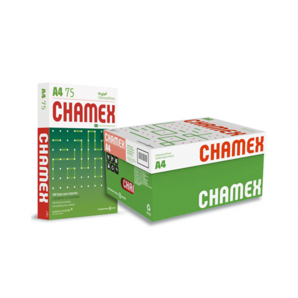 Resma de papel para impresion Chamex  A4 75 Gr. 500 hojas