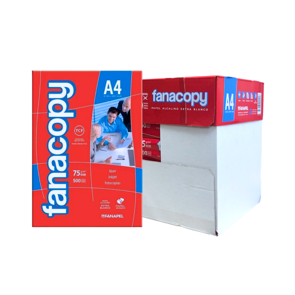 Resma de papel para impresion Fanacopy  A4 75 Gr. 500 hojas