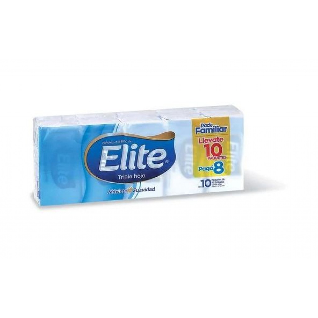 Pañuelo de bolsillo elite paquete de 10 unidades