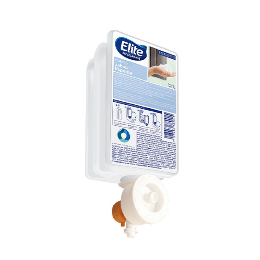 Pouch jabón espuma ip 2142 antiséptico Elite multiflex 1000 ml