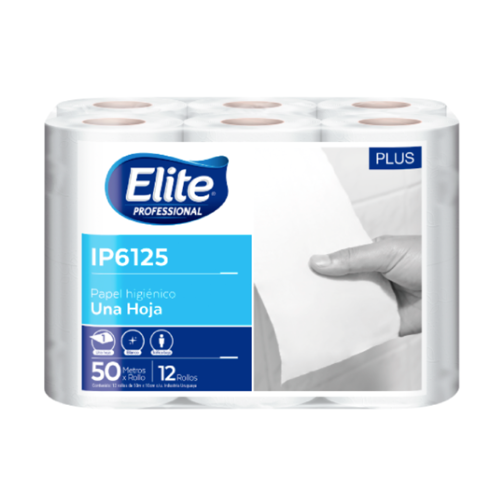 Papel higiénico Elite paquete x 12 rollos de 60 Mt. IP6225