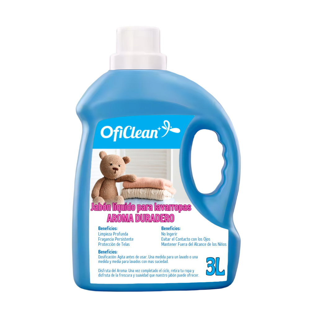 Jabón líquido Oficlean  para lavarropas 3 L