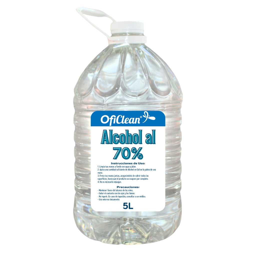 Alcohol líquido Oficlean al 70% - Bidón de 5 lt.