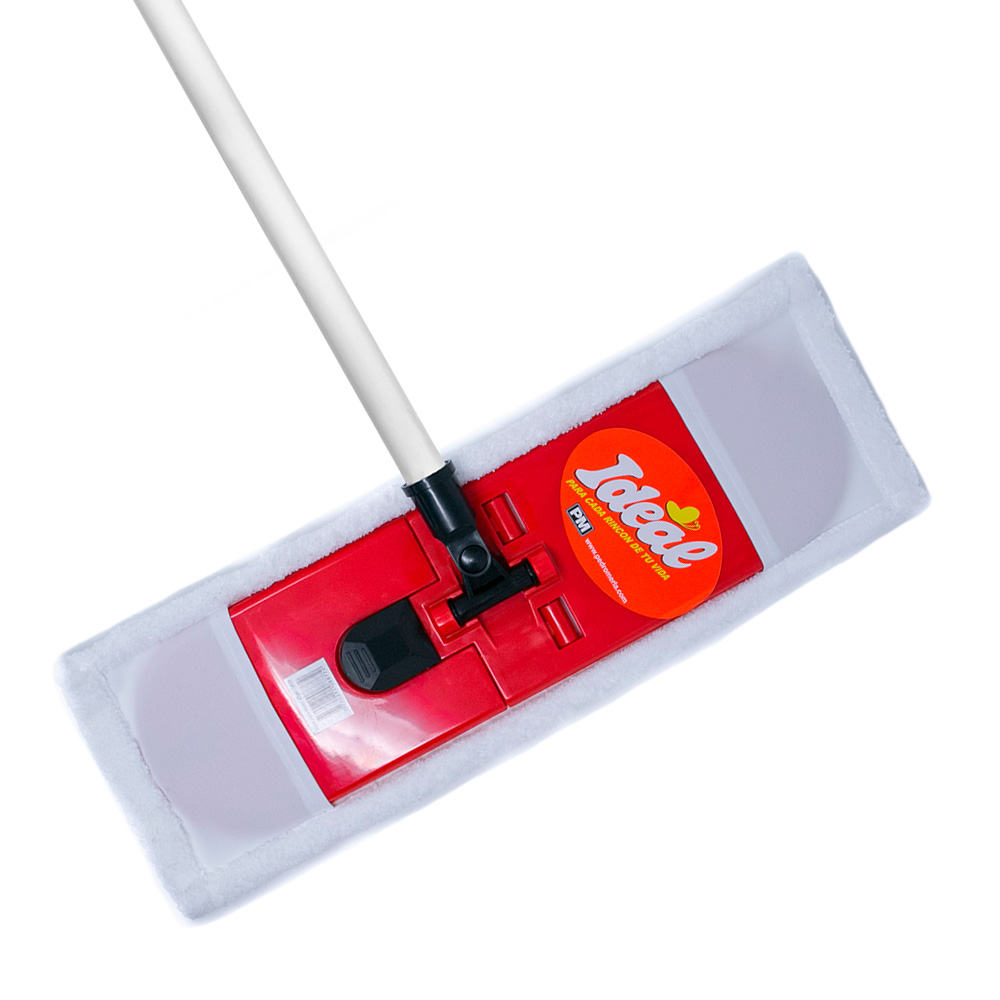Mopa plana de microfibra Ideal 42 cm con cabo