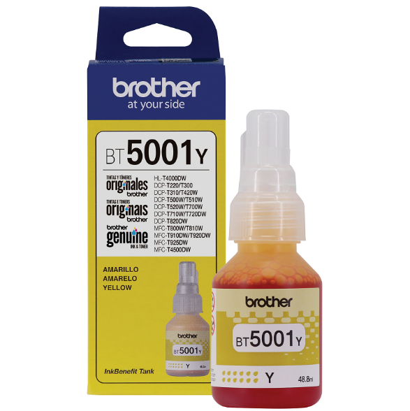 Brother bt5001y amarillo botella t300/t500w