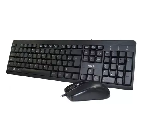 SET HAVIT DE TECLADO Y MOUSE USB, NEGRO