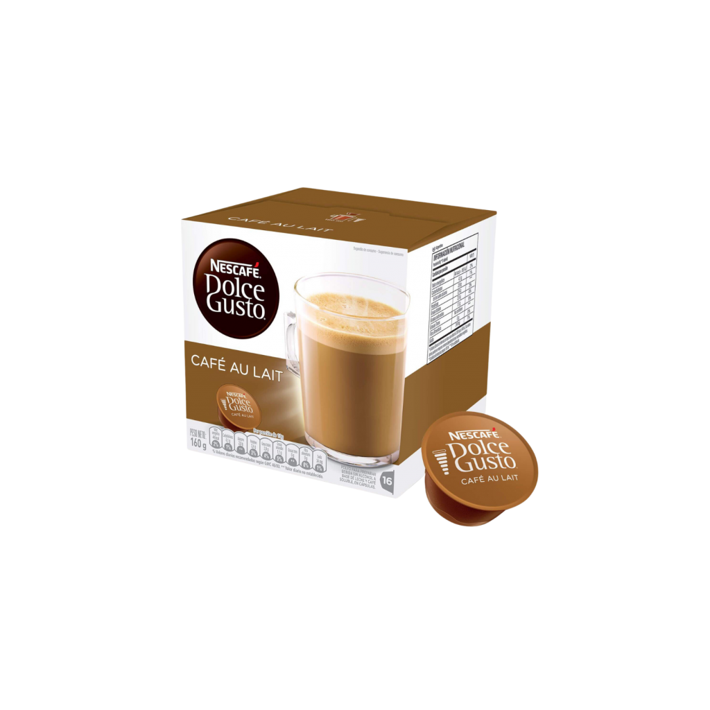 Cápsulas Nescafé Dolce Gusto café au lait Caja x 10