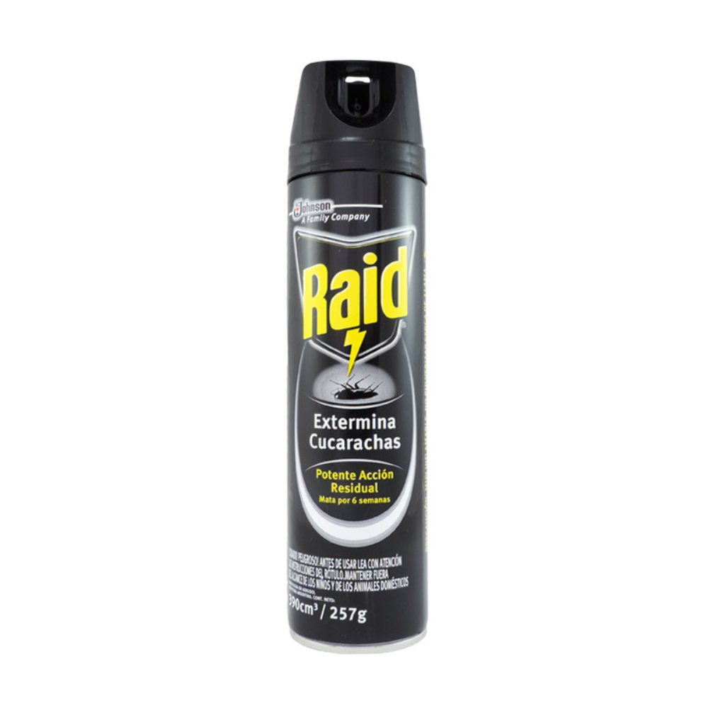 Aerosol Raid negro para cucarachas