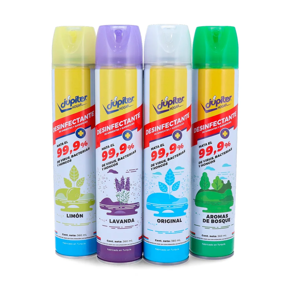 Desinfectante en aerosol Júpiter fragancia lavanda