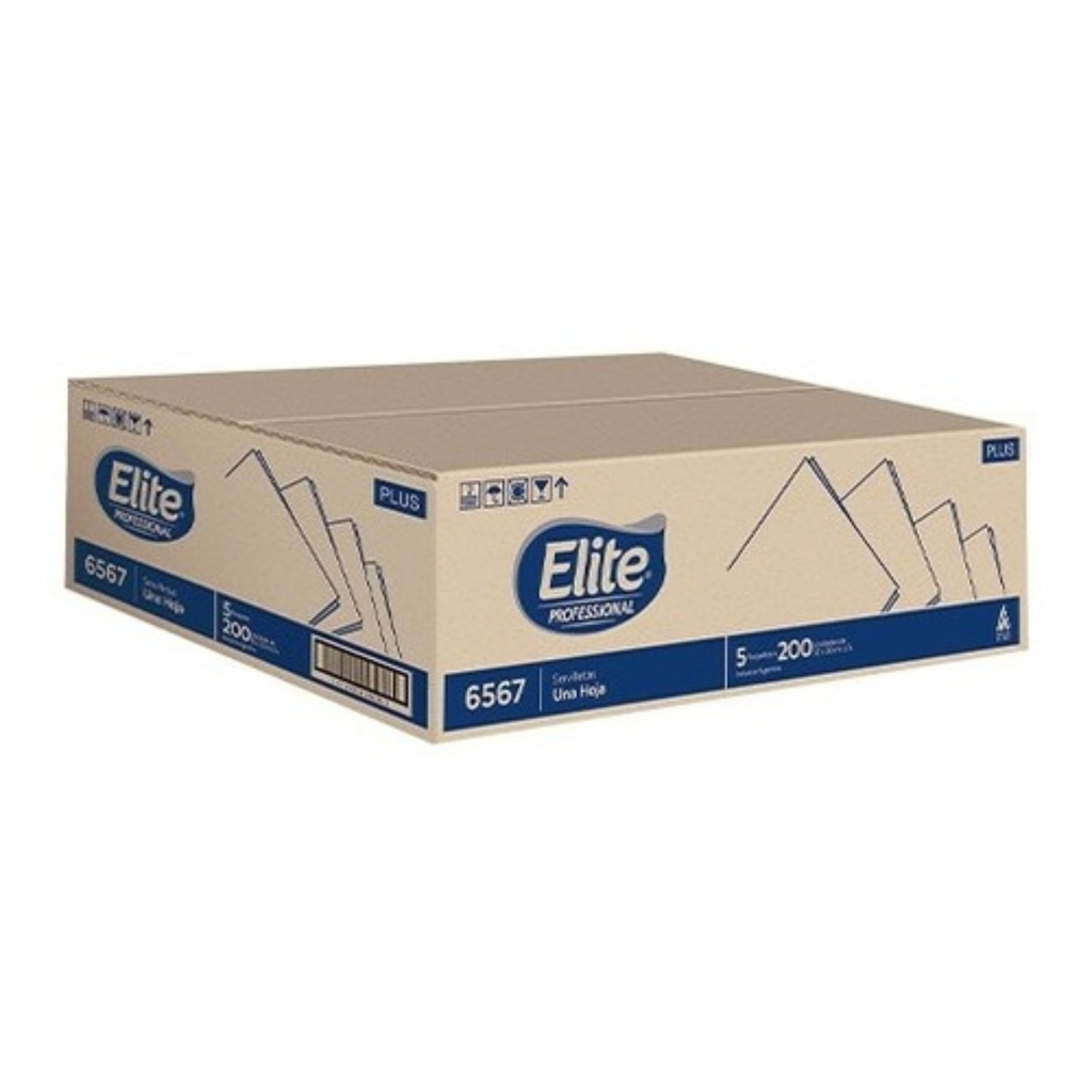 Servilleta elite ip1495 33x30 cm blanca(6567)