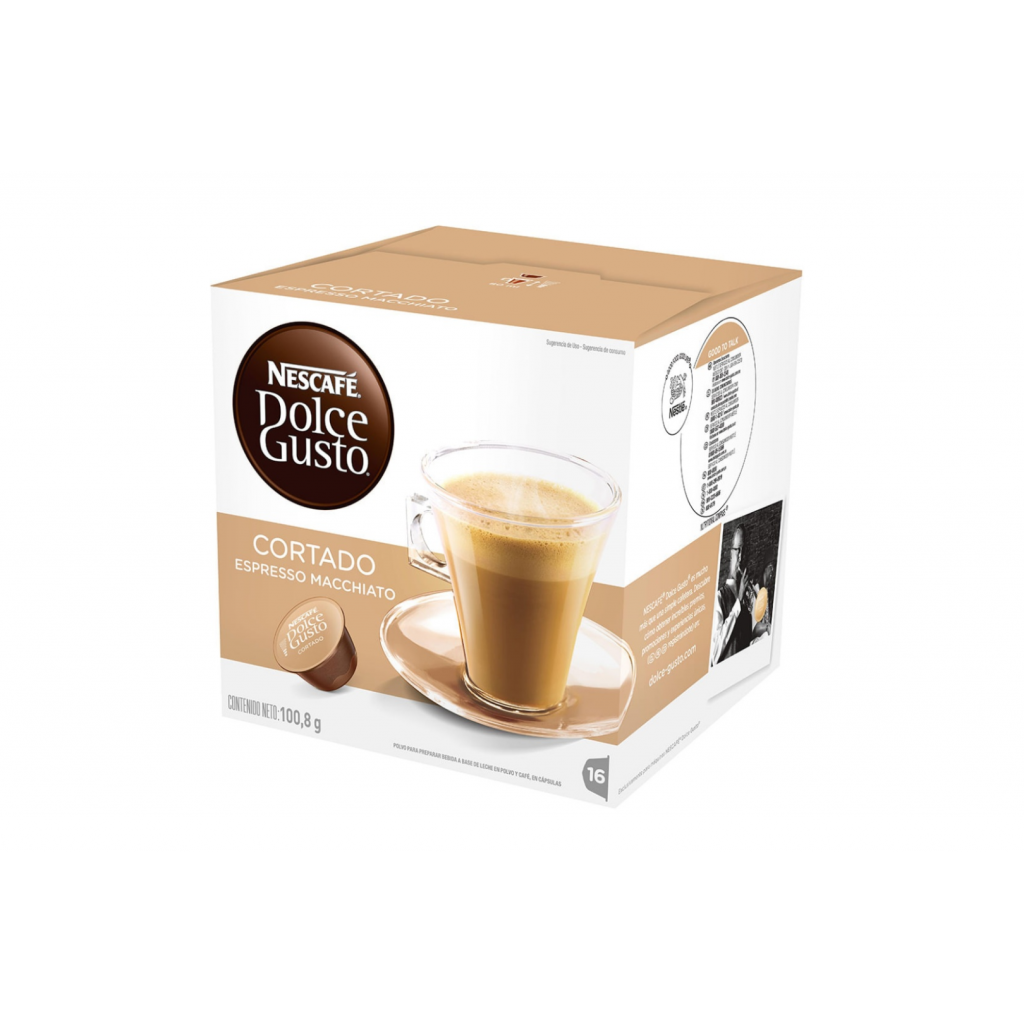 Capsulas Nescafé Dolce Gusto cortado expresso macchiato Cx16 capsulas