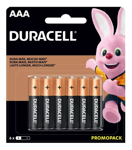 Pilas alcalinas duracell pack x 6 AAA