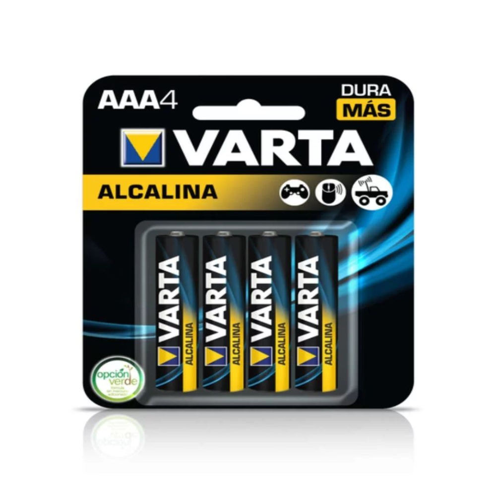 Pilas alcalinas AAA Varta - Paquete x 4