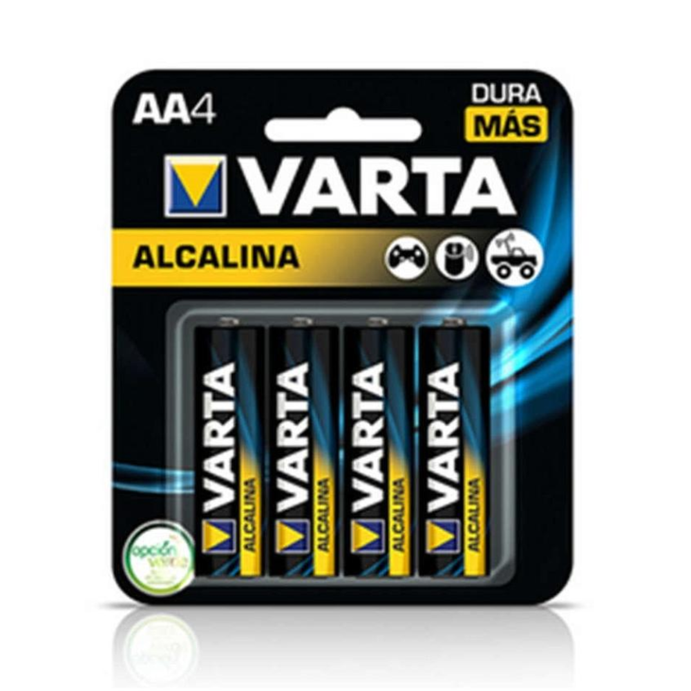 Pilas alcalinas AA Varta - paquete x 4