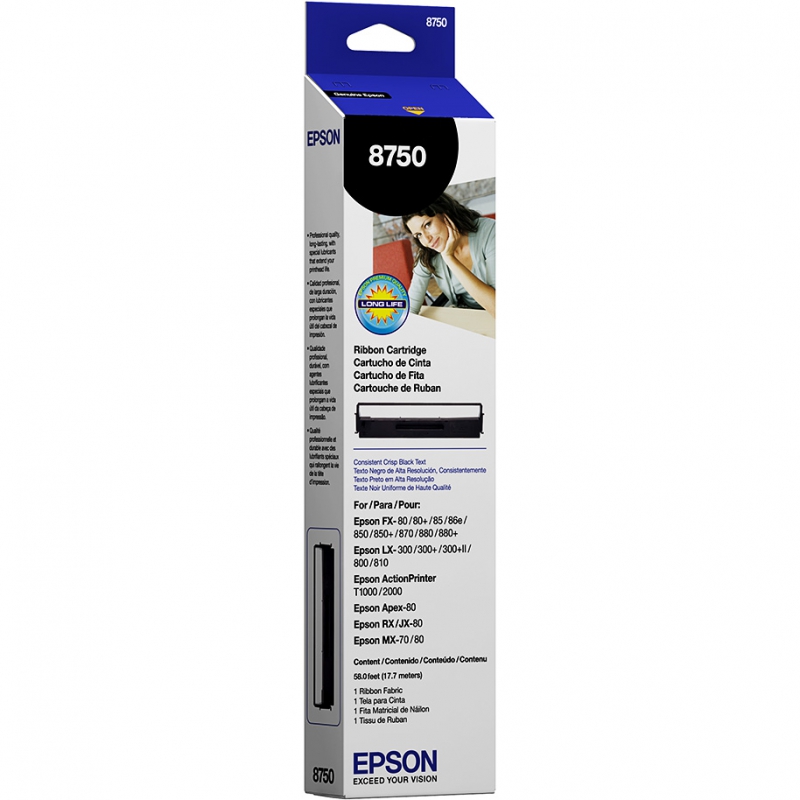 Cinta p/Epson lx 300/lx810/880/ fx70/80/850/lq800