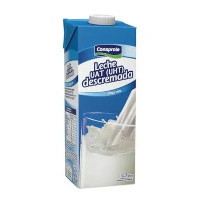 Leche Conaprole larga vida descremada caja 1 L