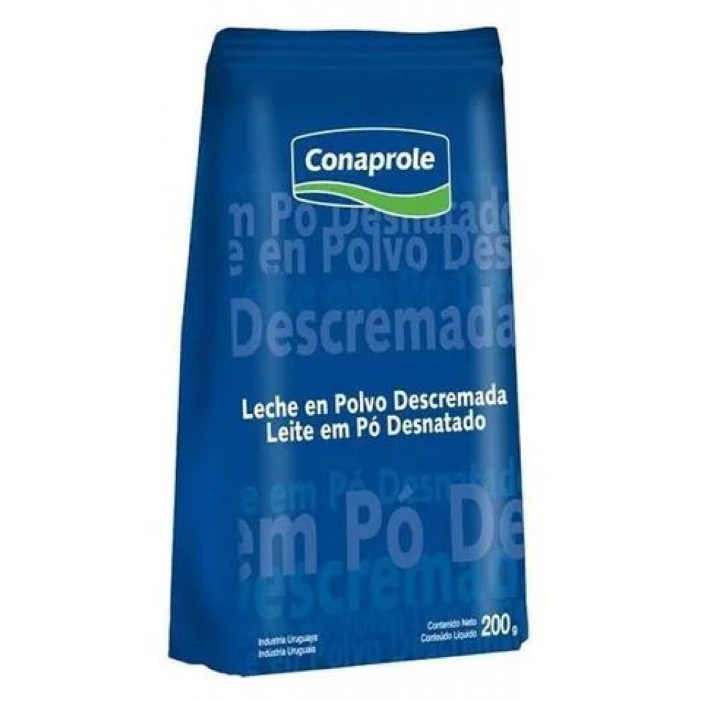 Leche en polvo Conaprole descremada bolsa de 200 grs.