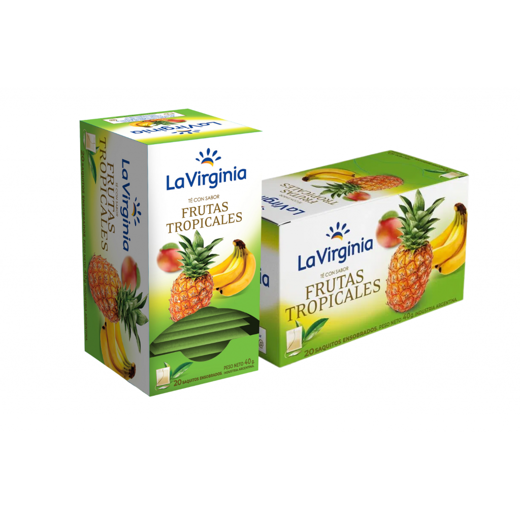 Té La Virginia en saquitos x 20 sabor frutas tropicales