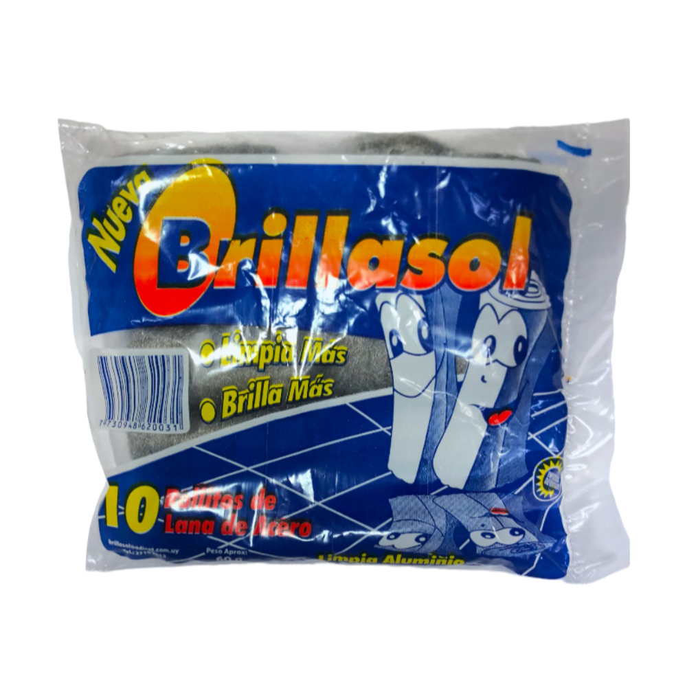 Esponja de aluminio multiuso - paquete x 10 rollos