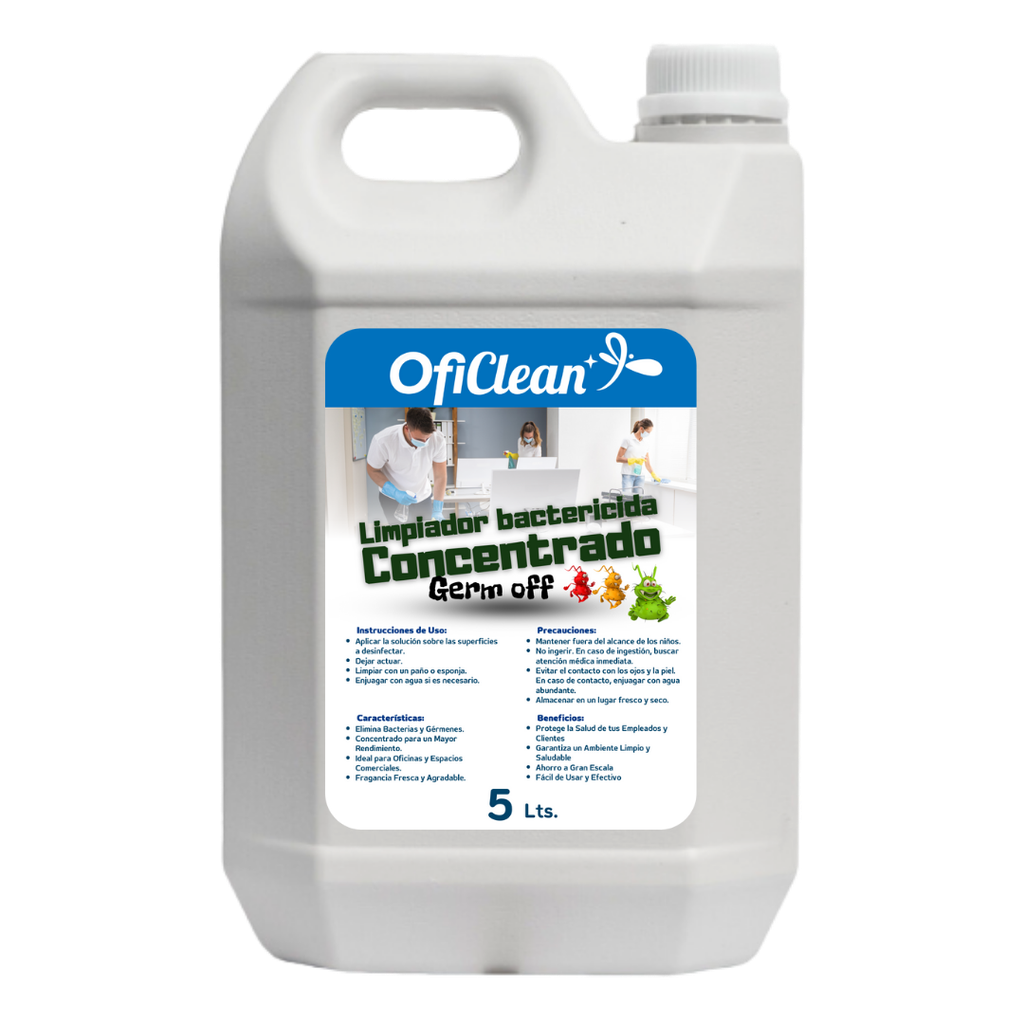 Limpiador bactericida concentrado Oficlean Germ Off x 10 L