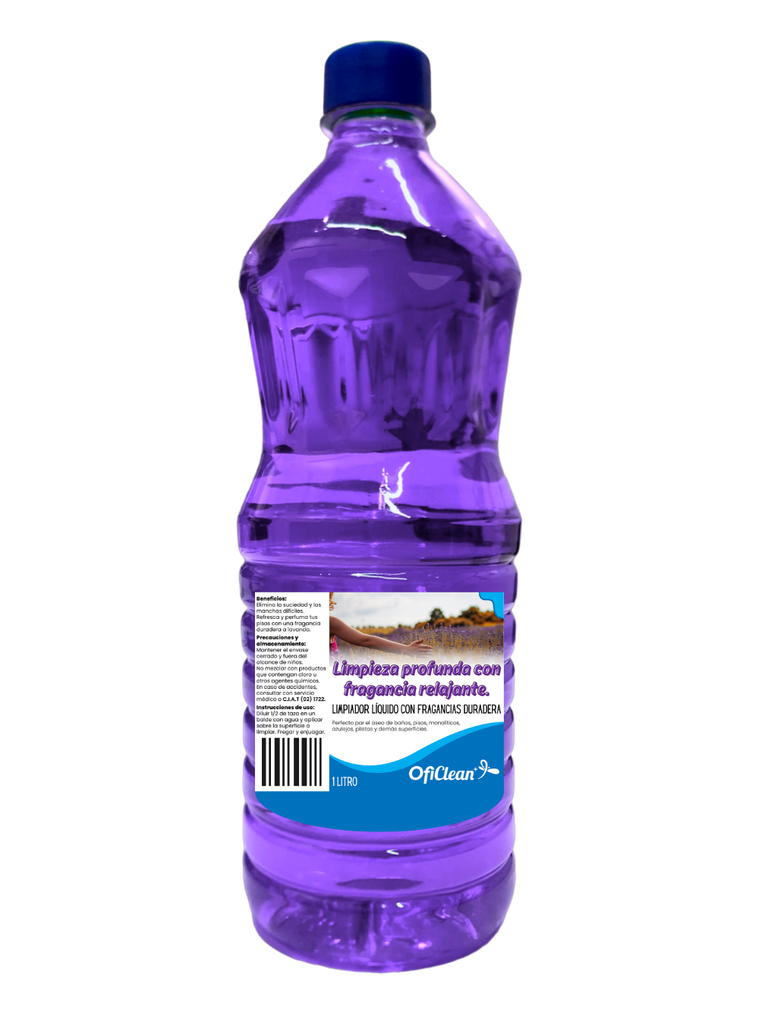 Limpiador perfumol Oficlean de 1 lts. Lavanda