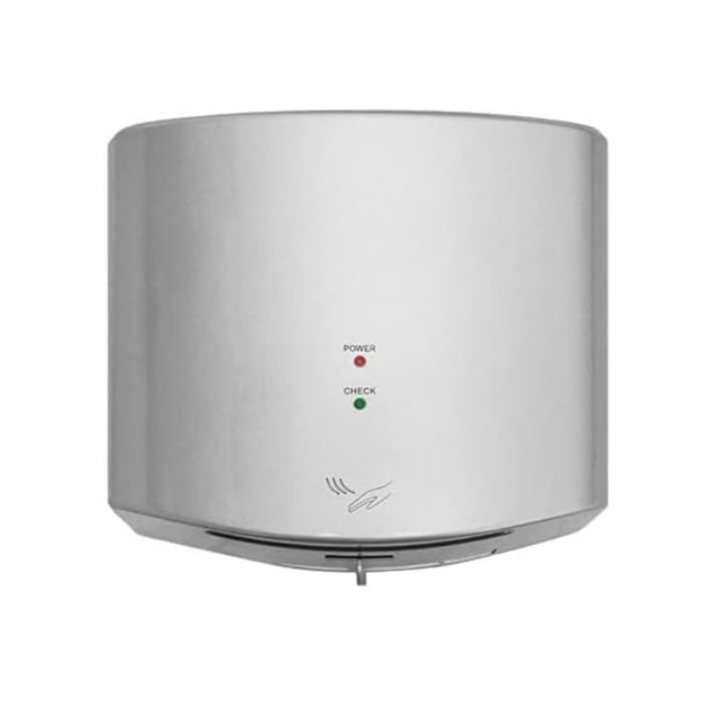 Secamanos eléctrico, material abs color gris plata